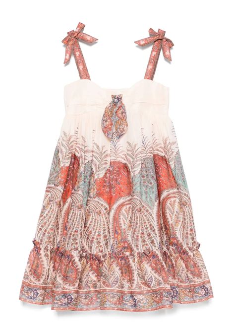 Abito con stampa ZIMMERMANN KIDS | 2744DSS251CREAM PAISLEY CMP
